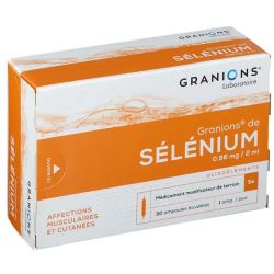Granions Sélénium oligoéléments 30 ampoules buvables