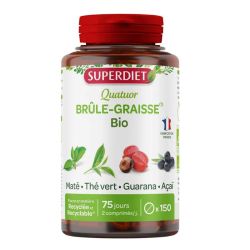 Superdiet Quatuor brûle graisse bio 150 comprimes
