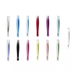 Vitry pince à épiler yatagan mors biais couleur aléatoire