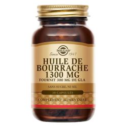 Solgar Huile de Bourrache 1300 mg 30 acpsules