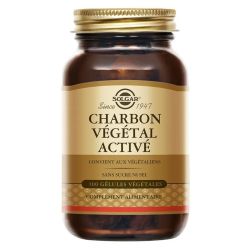 Solgar Charbon végétal activé 100 gélules végétales