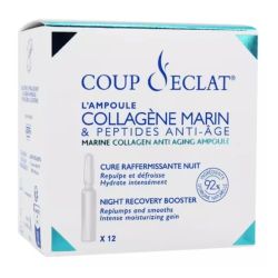 Coup d'Eclat Concentré Energétique Anti-Age au Collagène Marin 12 ampoules