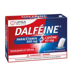 Upsa Dalféine Paracetamol 500mg + Caféine 65mg 16 comprimés