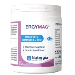 Nutergia Ergymag Magnésium et vitamines B2, B3, B5 et B6 180 gélules