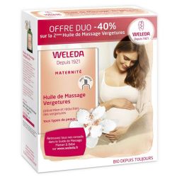 Weleda Maternité huile de massage vergetures 2x100ml