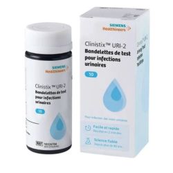 Clinistix URI-2 bandelettes réactives pour le dépistage rapide des infections urinaires 10 unités