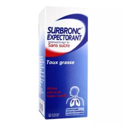 Surbronc expectorant solution buvable sans sucre fraise-vanille 100ml