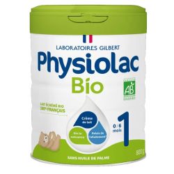 Physiolac Lait 1er âge bio 0 à 6 mois 800g