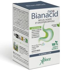Aboca Gastro-intestinale Neobianacid reflux acidité et digestion difficile 45 comprimés à sucer