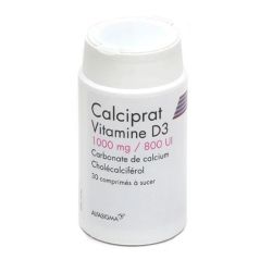 Calciprat Vitamine D3 1000 mg/800 UI comprimés à sucer