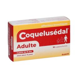 Coquelusédal adulte affections bronchiques 10 suppositoires