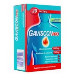 Gaviscon Pro menthe stick Sans sucre 20 sachets