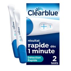 Clearblue Test de Grossesse détection rapide 2 tests