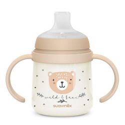 Suavinex Biberon à Anses Wild & Free Night and Day Marron +6M 150ml Lion
