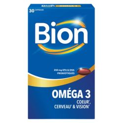 Bion3 Oméga 3 Coeur Cerveau et vision 30 capsules