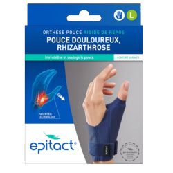 Epitact Orthèse pouce rigide de repos Rhizarthrose droite taille L