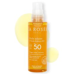 La Rosée huile solaire huile abricot bio SPF50 150ml