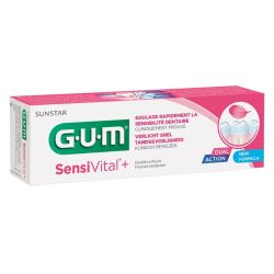 Gum SensiVital+ dentifrice fluoré 75ml
