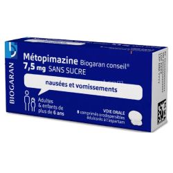 Biogaran Metopimazine 7,5 mg 8 comprimés orodispersibles