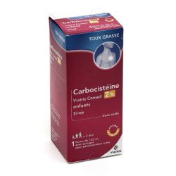 Viatris Carbocistéine 2% enfants sans sucre sirop 125 ml