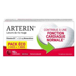 Arterin levure de riz rouge fonction cardiaque normale 90 comprimés