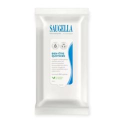 Saugella lingette dermoliquide hygiène intime 15 lingettes