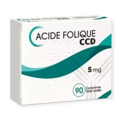 CCD Acide Folique 5mg Boîte de 90 comprimés