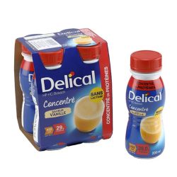 Delical concentré Boisson HP HC à la vanille 4x200ml