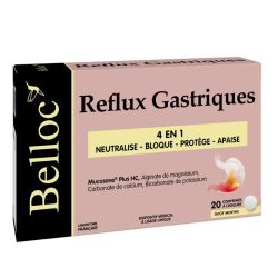 Belloc reflux gastriques 4 en 1 20 comprimés à croquer