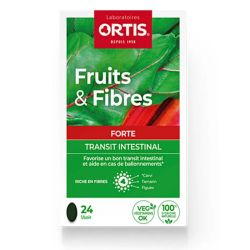 Ortis Fruits & Fibres Forte Transit Intestinal 24 Comprimés