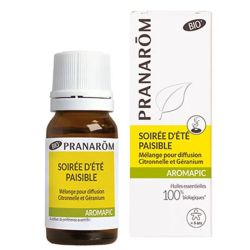 Pranarôm Aromapic soirée d'été paisible mélange pour diffusion bio 10 ml