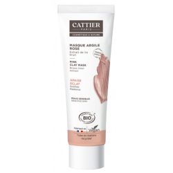 Cattier Masque argile rose et aloe vera peau sensible 100 ml