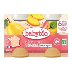 Petit pot fruits délices des vergers 2x130g
