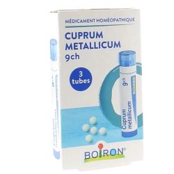 Boiron Cuprum metallicum 9CH granules 3 tubes