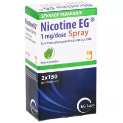 EG Nicotine 1mg/mL solution buccale menthe douce 15ml