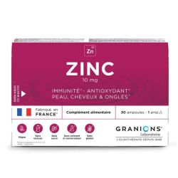 Granions Zinc Oligoéléments 30 ampoules buvables