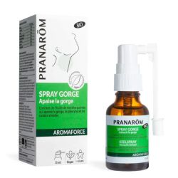 Pranarôm Aromaforce Spray Gorge Apaise la Gorge Bio 15 ml