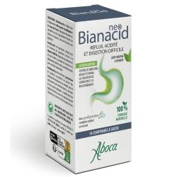 Aboca Gastro-intestinale Neobianacid reflux acidité et digestion difficile Goût Menthe 14 comprimes