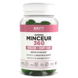 Eafit Minceur 360 brûleur + coupe faim goût pomme 60 gummies