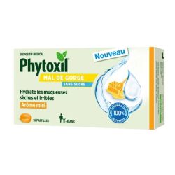 Phytoxil Mal de gorge pastilles miel 16 pasilles