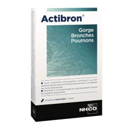NHCO Inspiria Actibron gorge bronches poumons 28 gélules