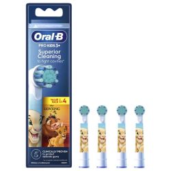 Oral-B Pro Kids 3+ Disney 3 Ans et + 4 Têtes de Rechange