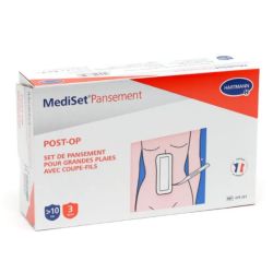 Mediset set de pansement Post Op grandes plaies 3 pansements