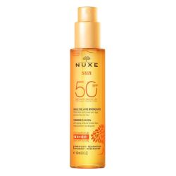 Nuxe Sun huile bronzante haute protection SPF50 150ml