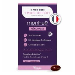 Manhaé ménopause sans hormones 120 capsules