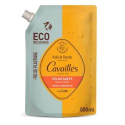 Cavaillès huile de douche veloutante éco recharge 500ml