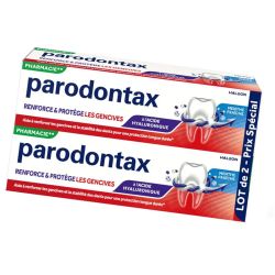 Parodontax dentifrice blancheur renforce et protège menthe fraîche 2x75ml