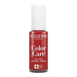 Poderm Color Care vernis à ongles soin Tea Tree rouge Allure 8ml