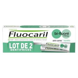Fluocaril dentifrice bi-fluoré pâte menthe 2x75ml