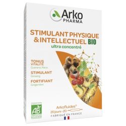 Arkofluides Stimulant Physique et Intellectuel Bio 20 Ampoules